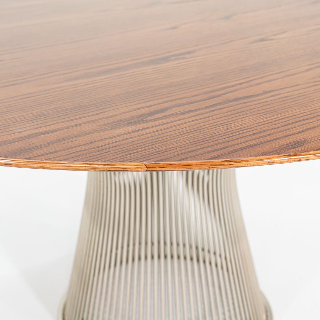 1960s Warren Platner for Knoll Dining Table with 54" Oak Top Model 3716T