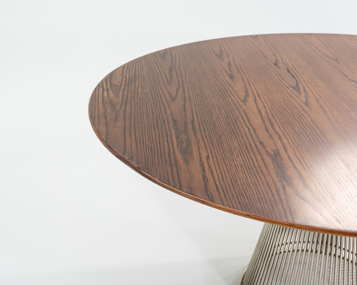 1960s Warren Platner for Knoll Dining Table with 54" Oak Top Model 3716T