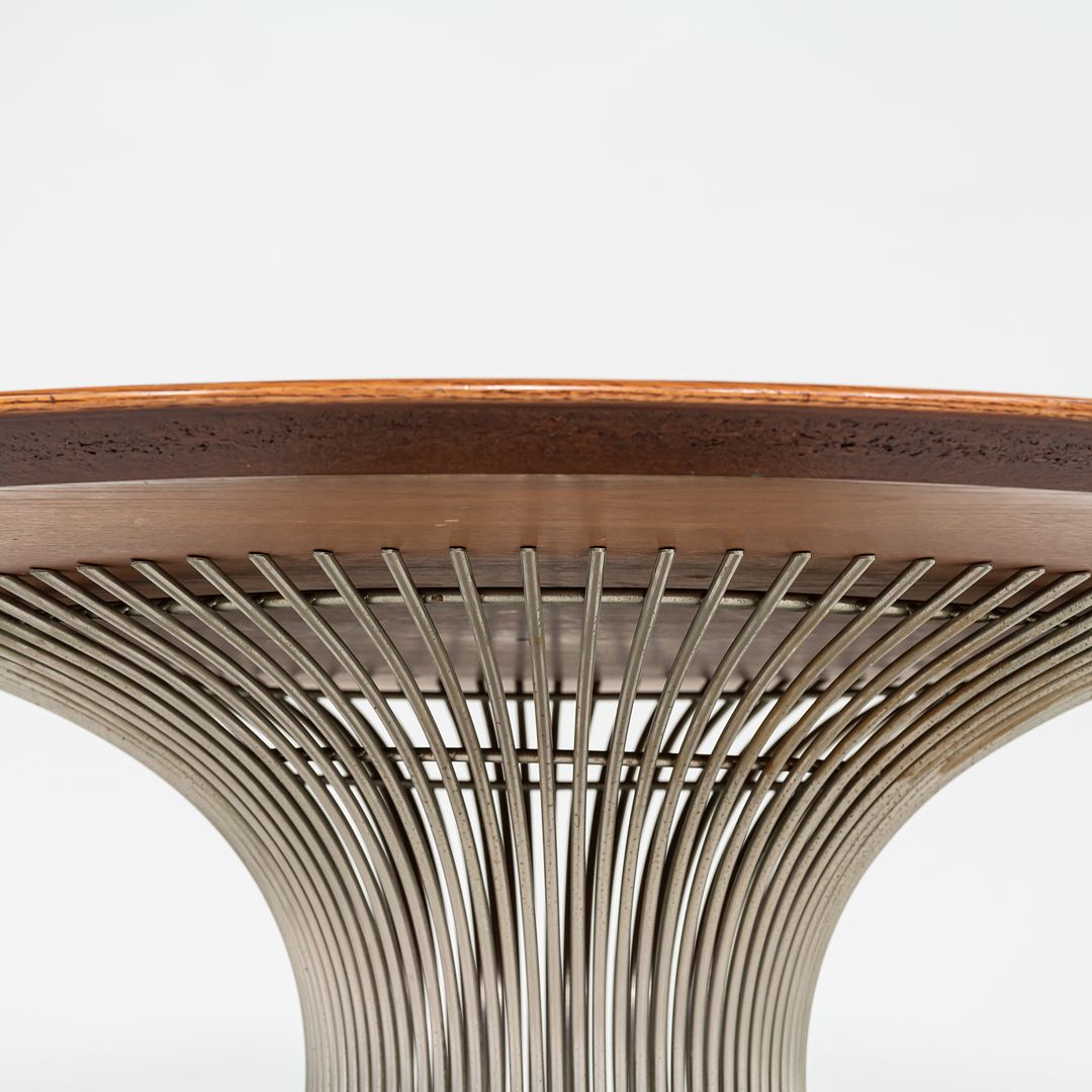 1960s Warren Platner for Knoll Dining Table with 54" Oak Top Model 3716T