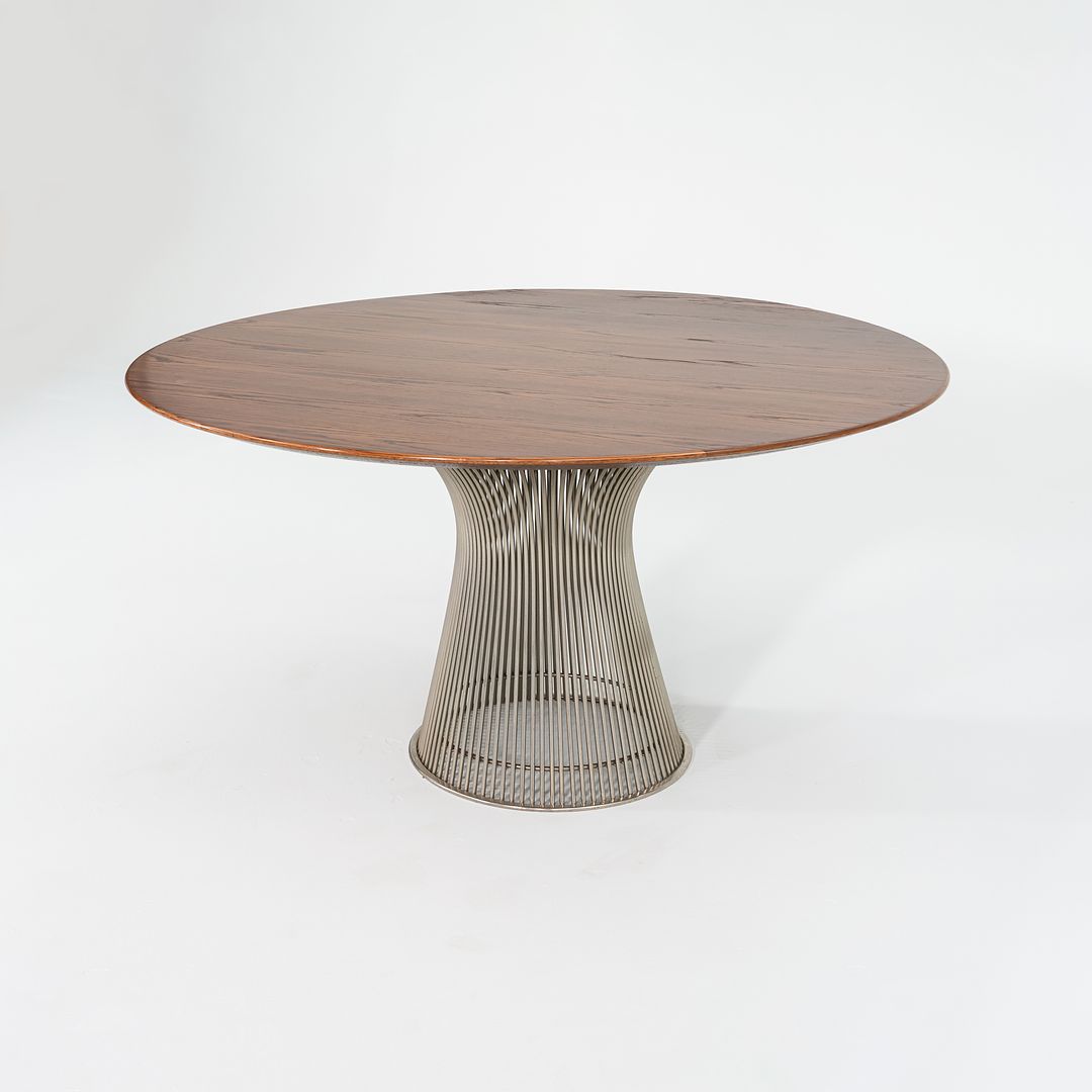 1960s Warren Platner for Knoll Dining Table with 54" Oak Top Model 3716T