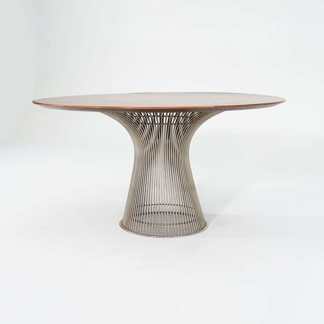 1960s Warren Platner for Knoll Dining Table with 54" Oak Top Model 3716T