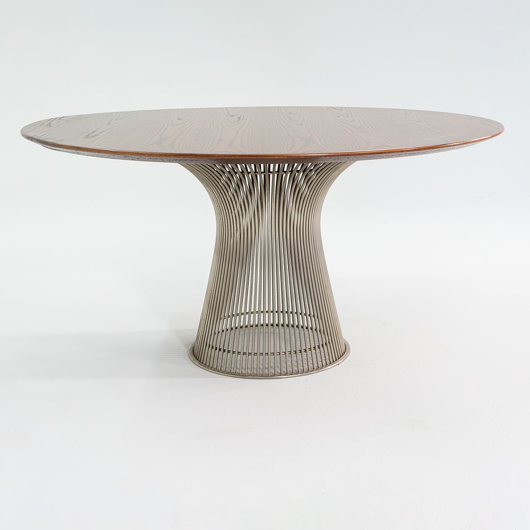 1960s Warren Platner for Knoll Dining Table with 54" Oak Top Model 3716T