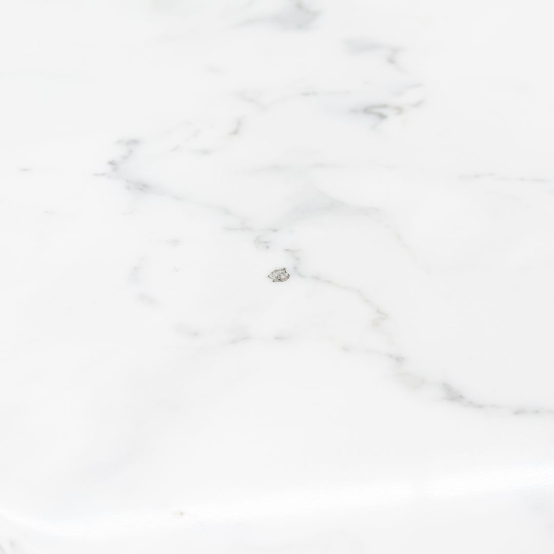 1968 T105 Dining Table by Preben Fabricius and Jorgen Kastholm for Kill International in White Marble and Aluminum