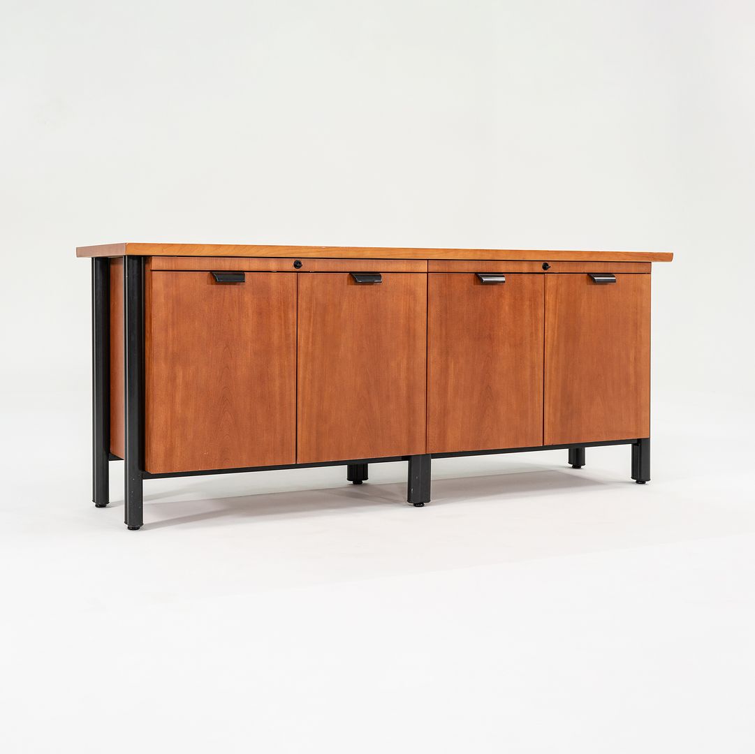 1990s Propeller Credenza Cabinet by Emanuela Frattini for Knoll International in Cherry