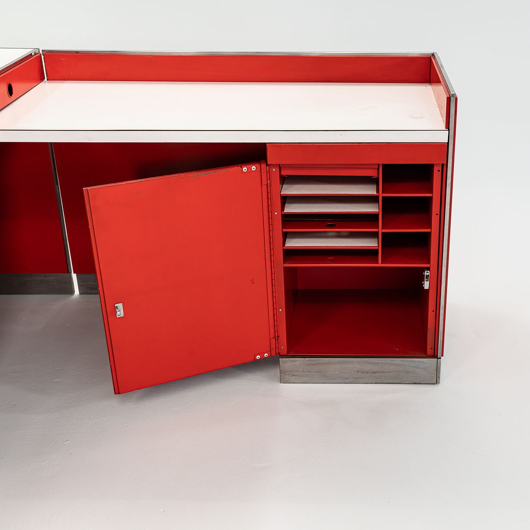 1970s Reception Desk by Davis Allen of SOM Architect for General Fireproofing Co.