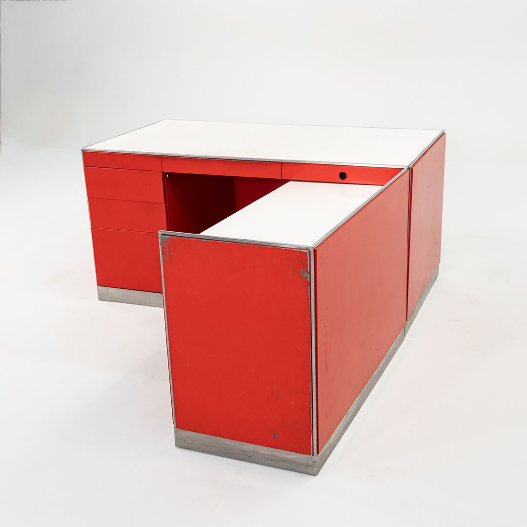 1970s Reception Desk by Davis Allen of SOM Architect for General Fireproofing Co.