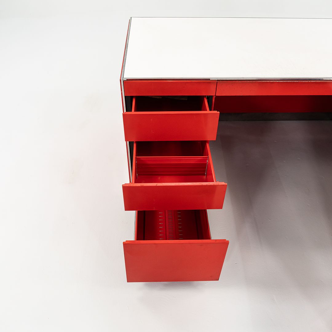 1970s Reception Desk by Davis Allen of SOM Architect for General Fireproofing Co.