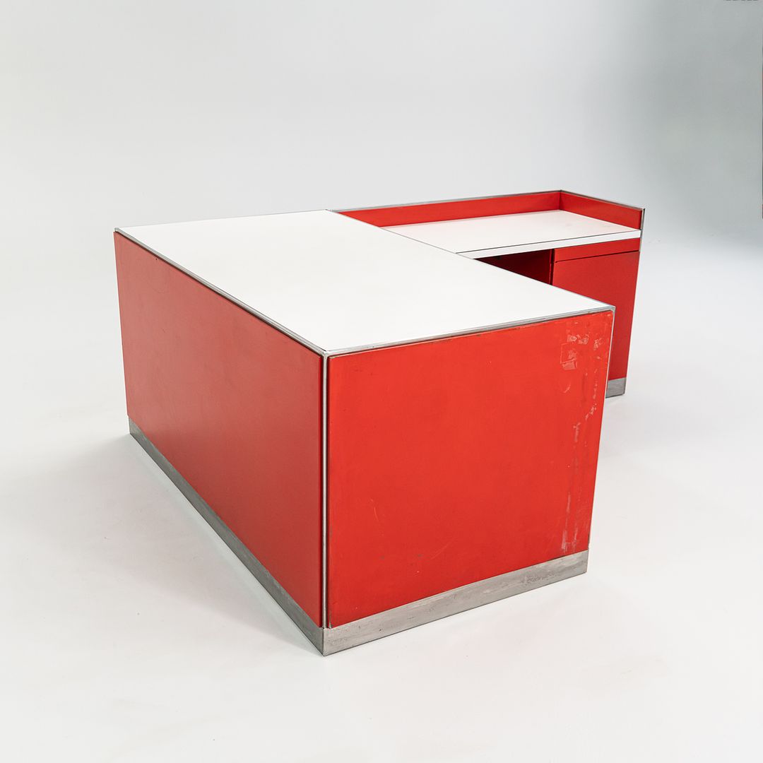 1970s Reception Desk by Davis Allen of SOM Architect for General Fireproofing Co.