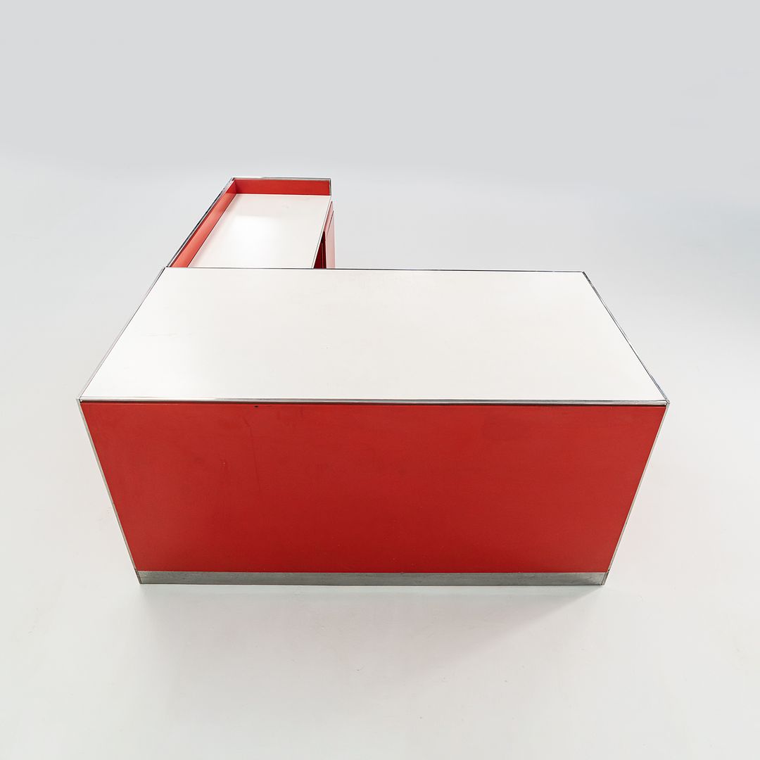 1970s Reception Desk by Davis Allen of SOM Architect for General Fireproofing Co.