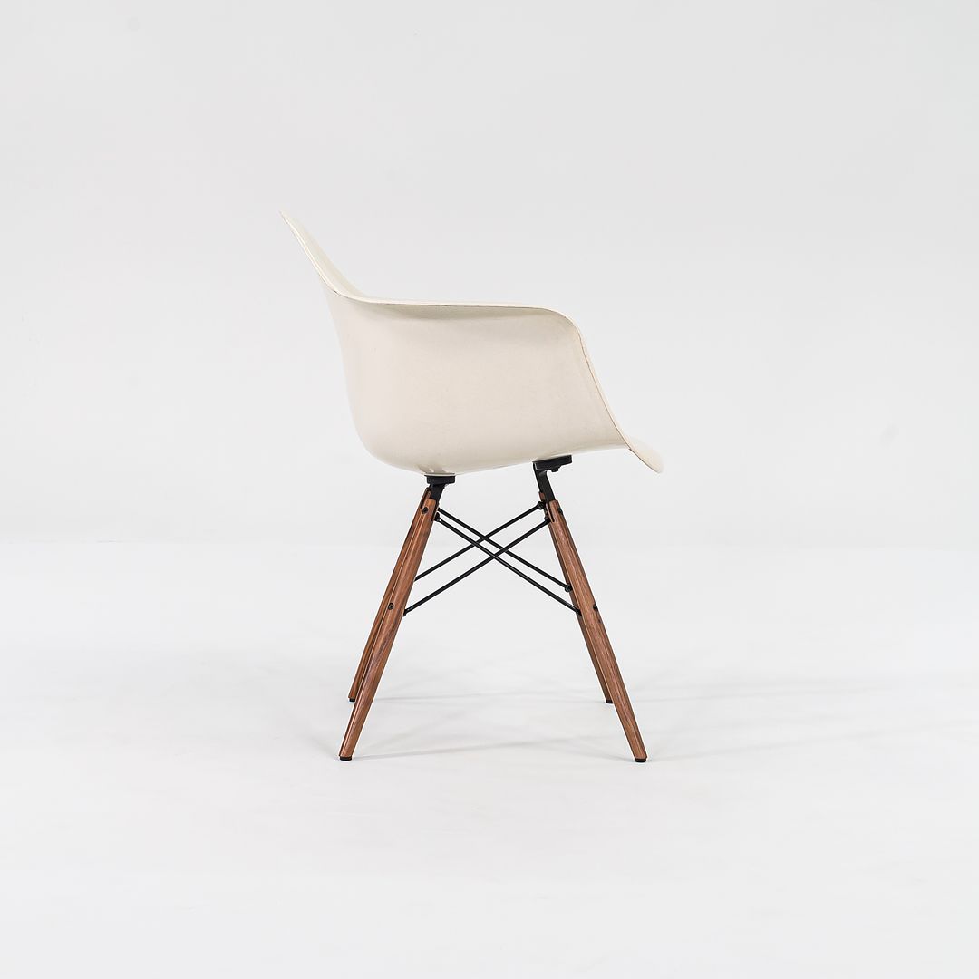 2016 DFAW Armchair by Charles and Ray Eames for Herman Miller in Parchment Fiberglass and Walnut 2x Available