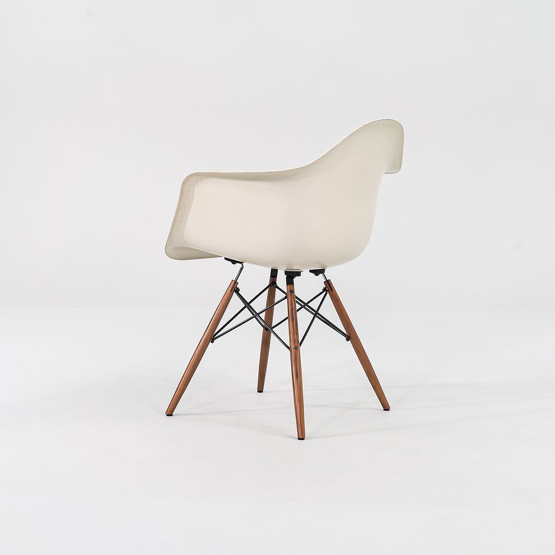 2016 DFAW Armchair by Charles and Ray Eames for Herman Miller in Parchment Fiberglass and Walnut 2x Available