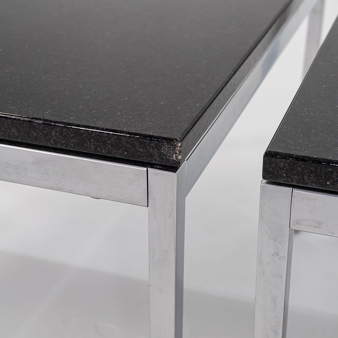 2016 Florence Knoll Coffee / End Table, Model 2510T by Florence Knoll for Knoll in Black Marble 2x Available