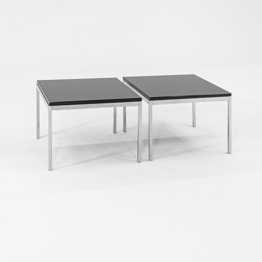 2016 Florence Knoll Coffee / End Table, Model 2510T by Florence Knoll for Knoll in Black Marble 2x Available