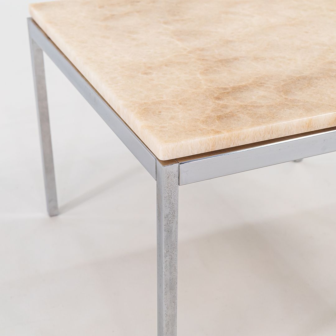 2016 Florence Knoll Coffee Table, Model 2510T by Florence Knoll for Knoll in Marble and Steel