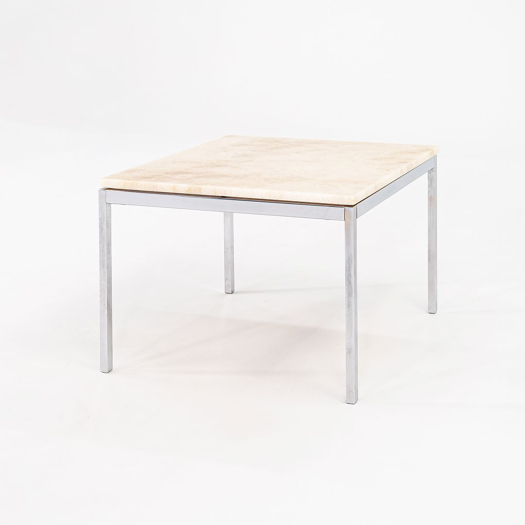 2016 Florence Knoll Coffee Table, Model 2510T by Florence Knoll for Knoll in Marble and Steel