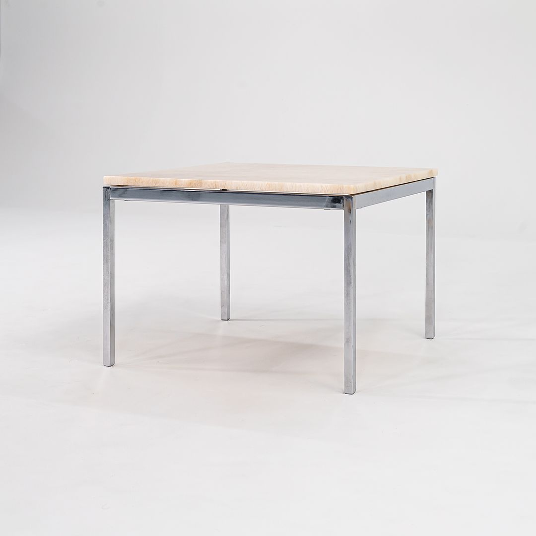 2016 Florence Knoll Coffee Table, Model 2510T by Florence Knoll for Knoll in Marble and Steel