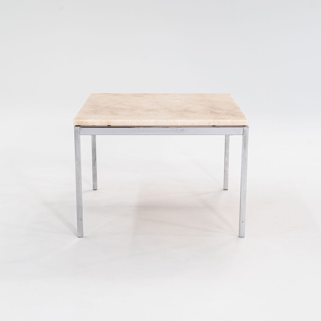 2016 Florence Knoll Coffee Table, Model 2510T by Florence Knoll for Knoll in Marble and Steel