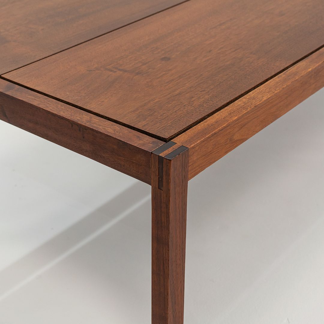 1960s Lewis Butler for Knoll Rectangular Walnut Coffee Table with Clean Lines