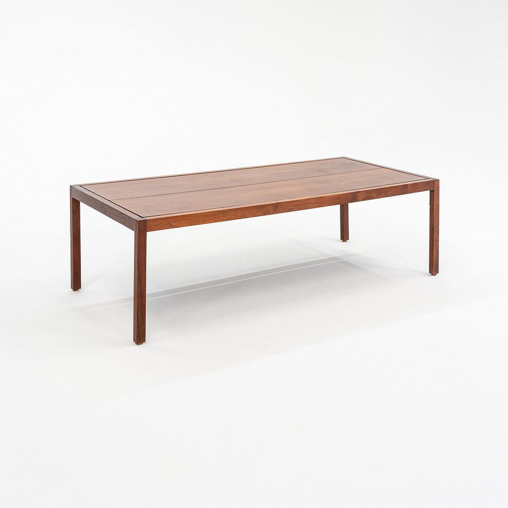 1960s Lewis Butler for Knoll Rectangular Walnut Coffee Table with Clean Lines