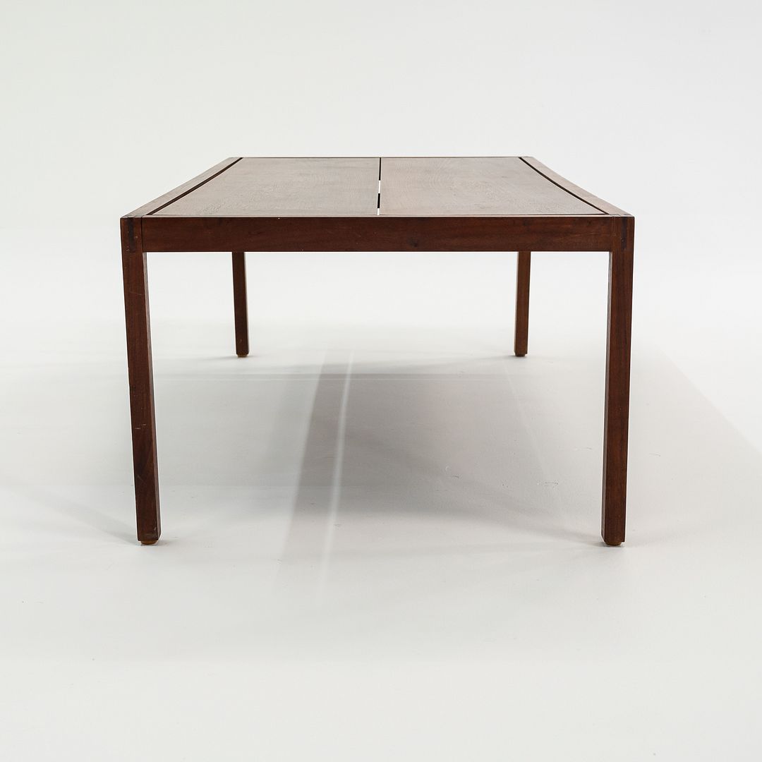 1960s Lewis Butler for Knoll Rectangular Walnut Coffee Table with Clean Lines