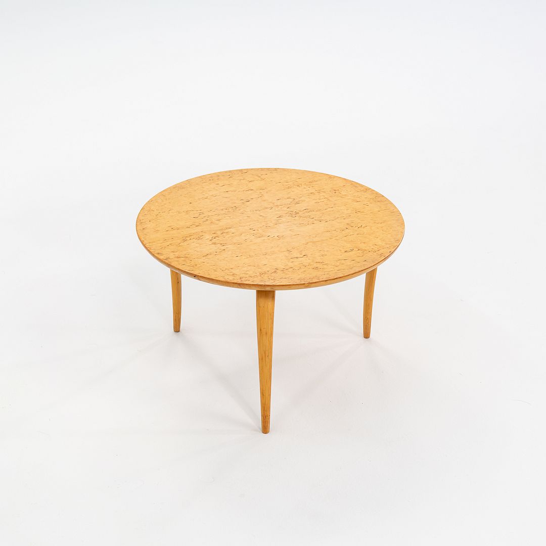 1962 Bruno Mathsson for Firma Karl Mathsson Annika Side Table with Burled Birch