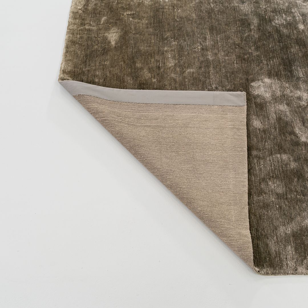 SOLD 100% Silk Green Rug from Nepal Imported by Carini Lang - Joseph Carini Carpets 10x14 ft