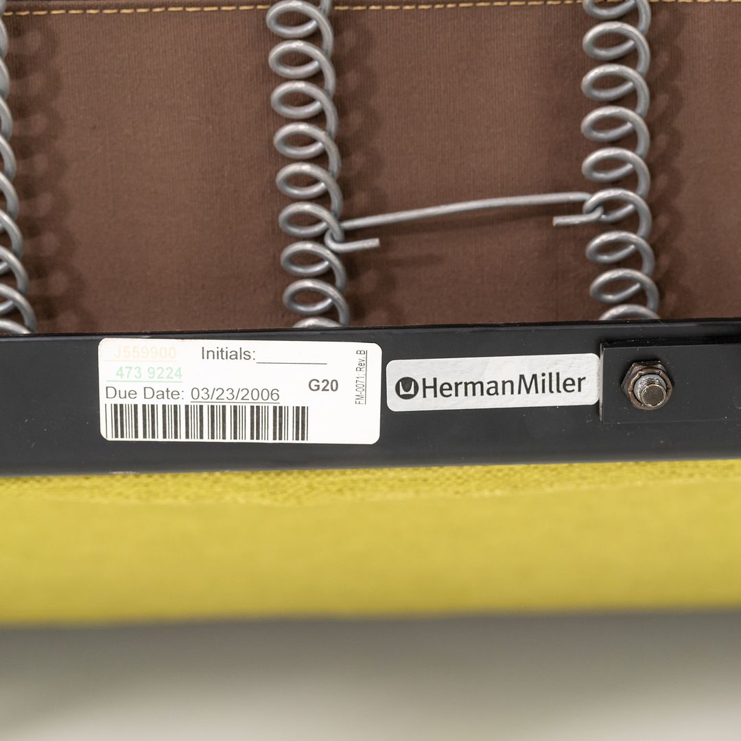 2006 S-473 Compact Sofa by Ray and Charles Eames for Herman Miller with New Yellow Upholstery