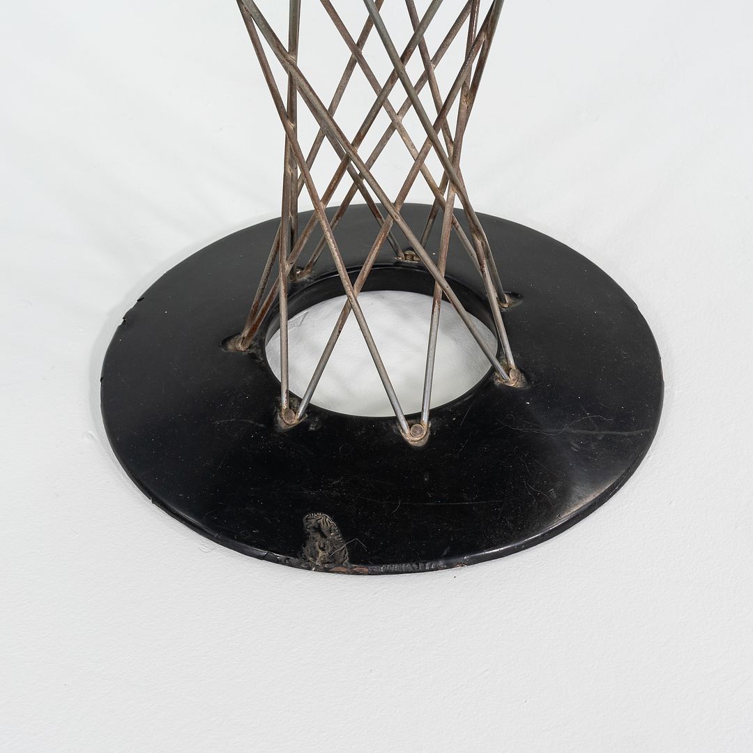 1950s Isamu Noguchi for Knoll Cyclone Dining Table with 42" Black Laminate Top