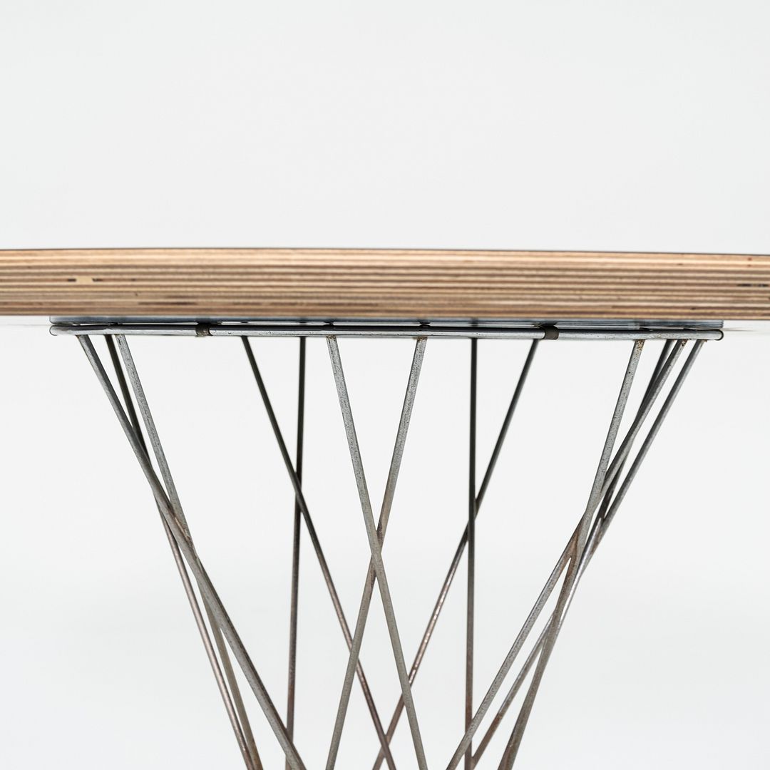 1950s Isamu Noguchi for Knoll Cyclone Dining Table with 42" Black Laminate Top