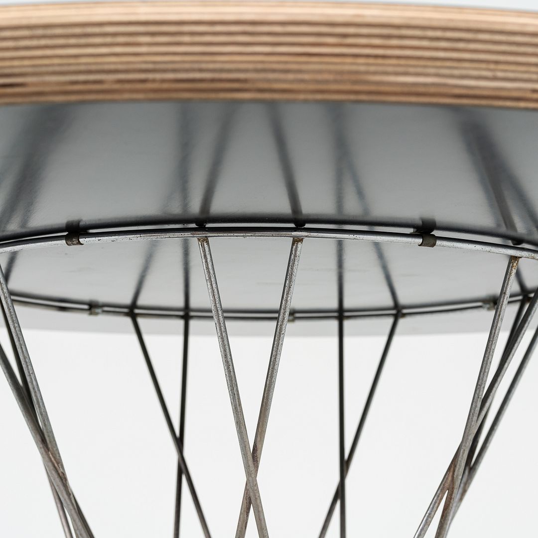 1950s Isamu Noguchi for Knoll Cyclone Dining Table with 42" Black Laminate Top