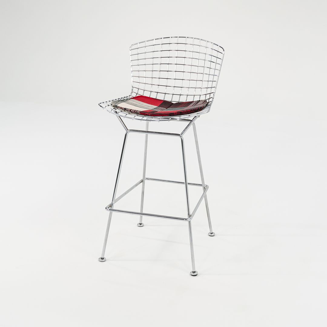 2021 Bertoia Bar Stool, Model 428C by Harry Bertoia for Knoll 4x Available