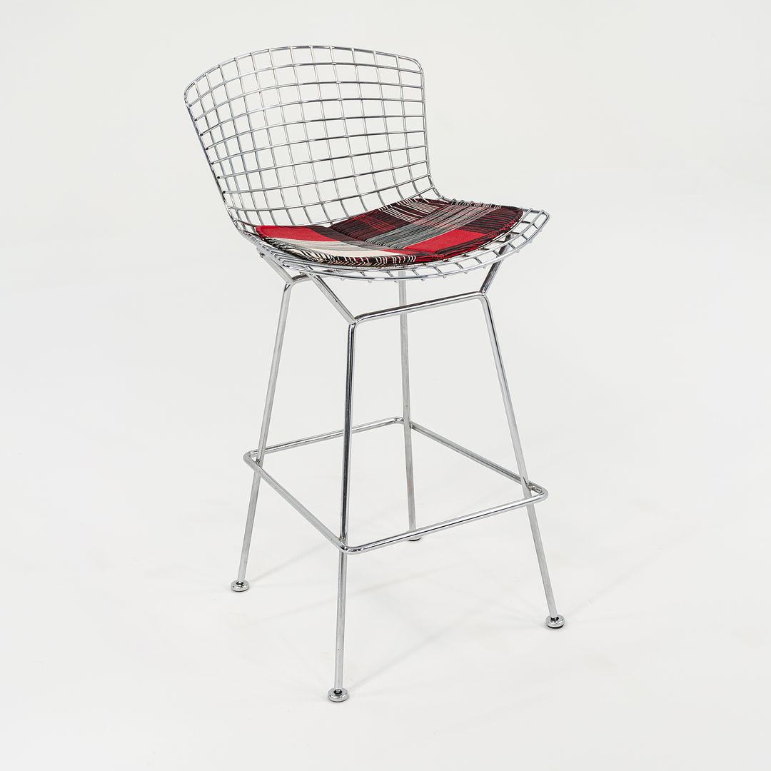 2021 Bertoia Bar Stool, Model 428C by Harry Bertoia for Knoll 4x Available