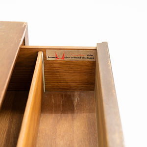 1954 BCS Four Drawer Cabinet, Model 4606 by George Nelson for Herman Miller in Walnut (without bench)