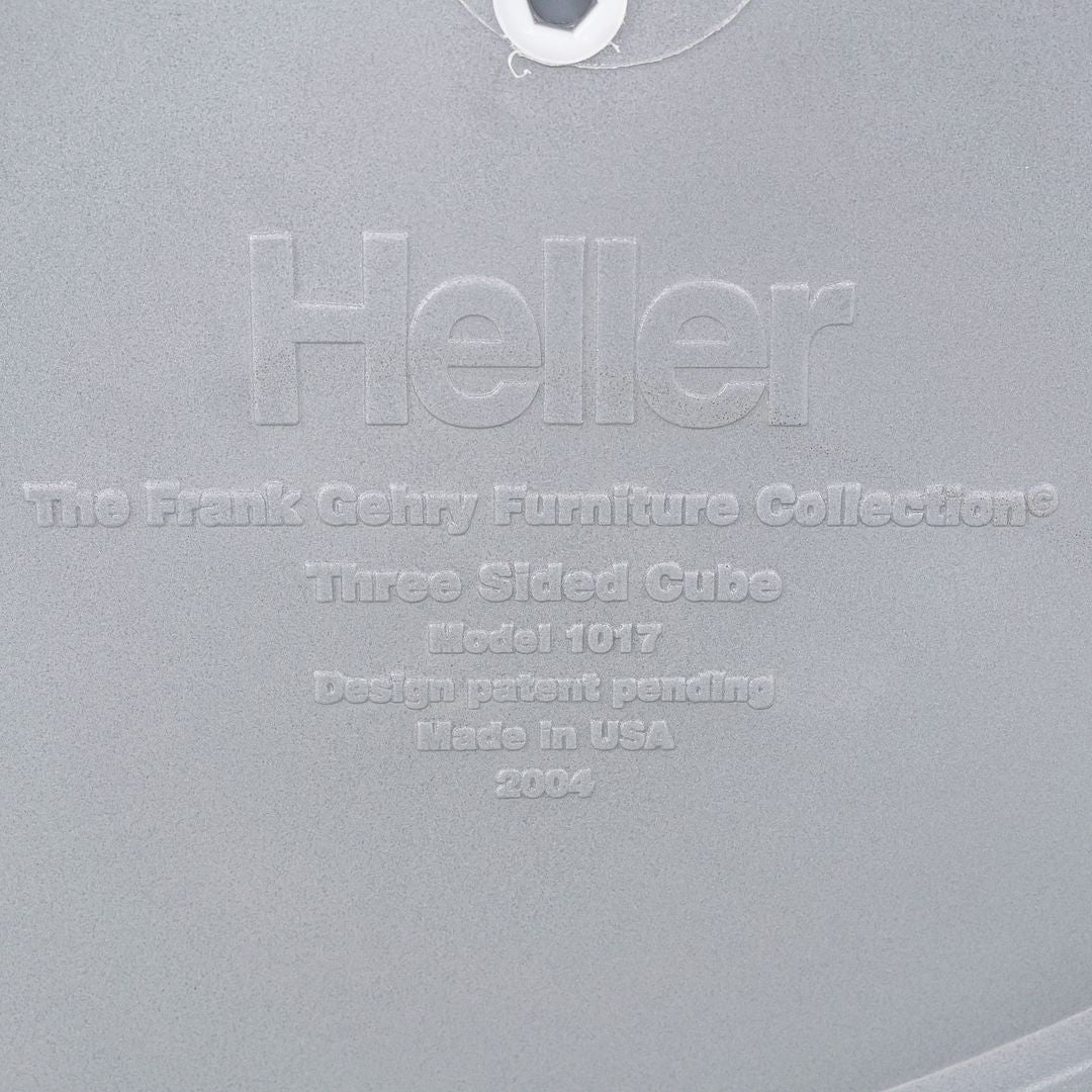SOLD 2004 Three Sided Cube Model 1017 by Frank Gehry for Heller Frank Gehry Furniture Collection
