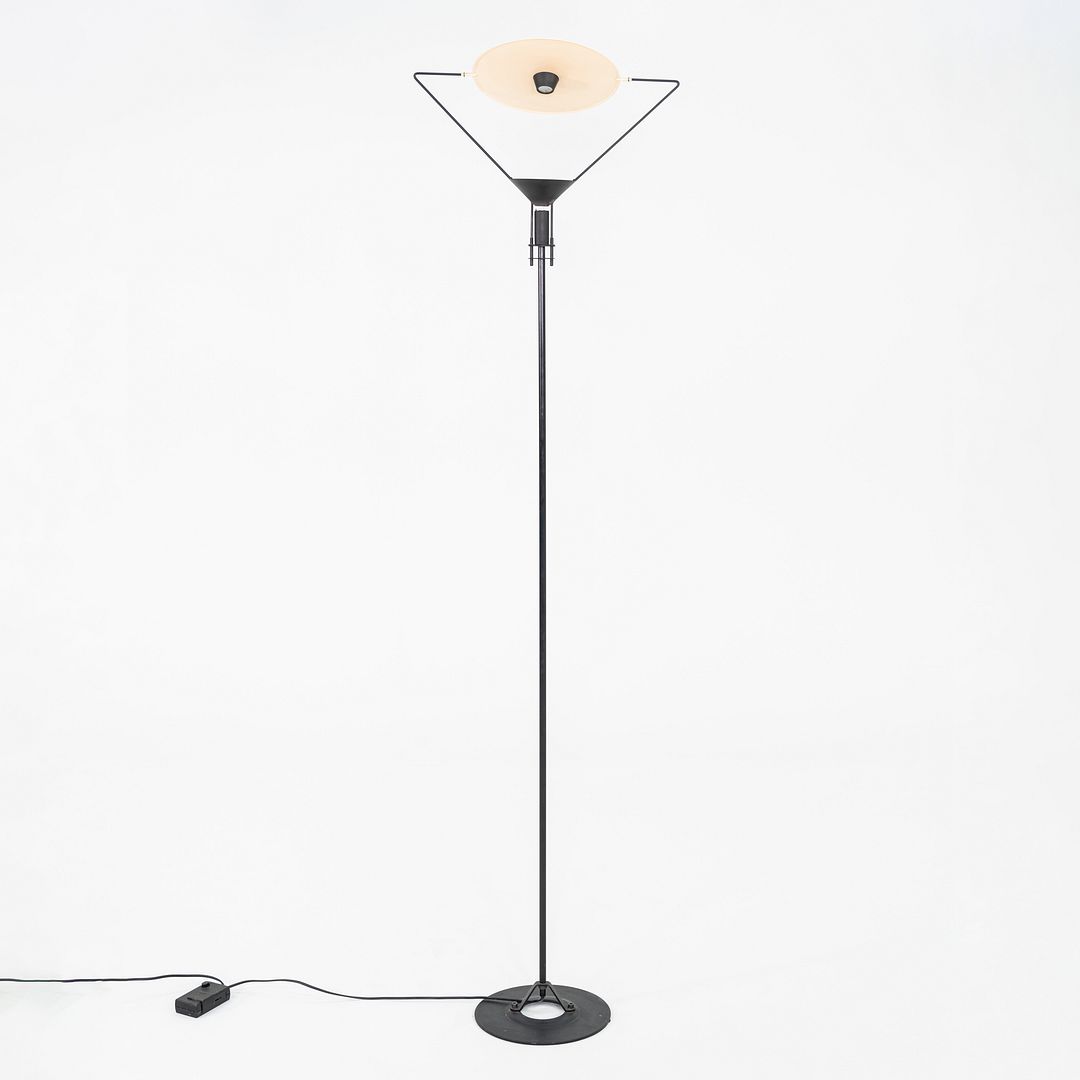 C. 1980s Polifemo Floor Lamp Carlo Forcolini Artemide Mirror Halogen Reflector