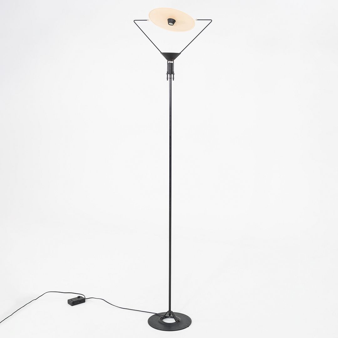 C. 1980s Polifemo Floor Lamp Carlo Forcolini Artemide Mirror Halogen Reflector