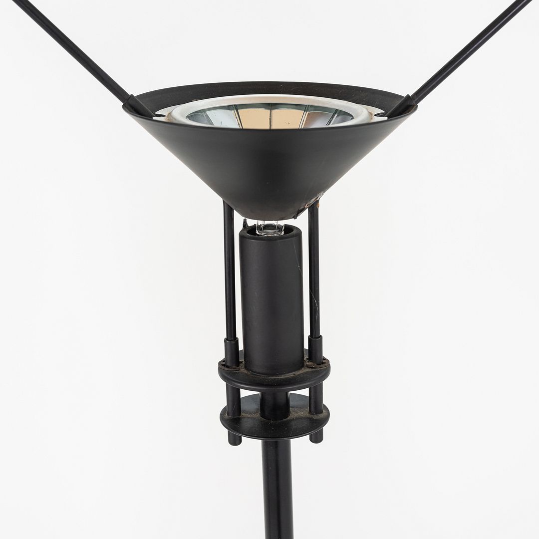 C. 1980s Polifemo Floor Lamp Carlo Forcolini Artemide Mirror Halogen Reflector