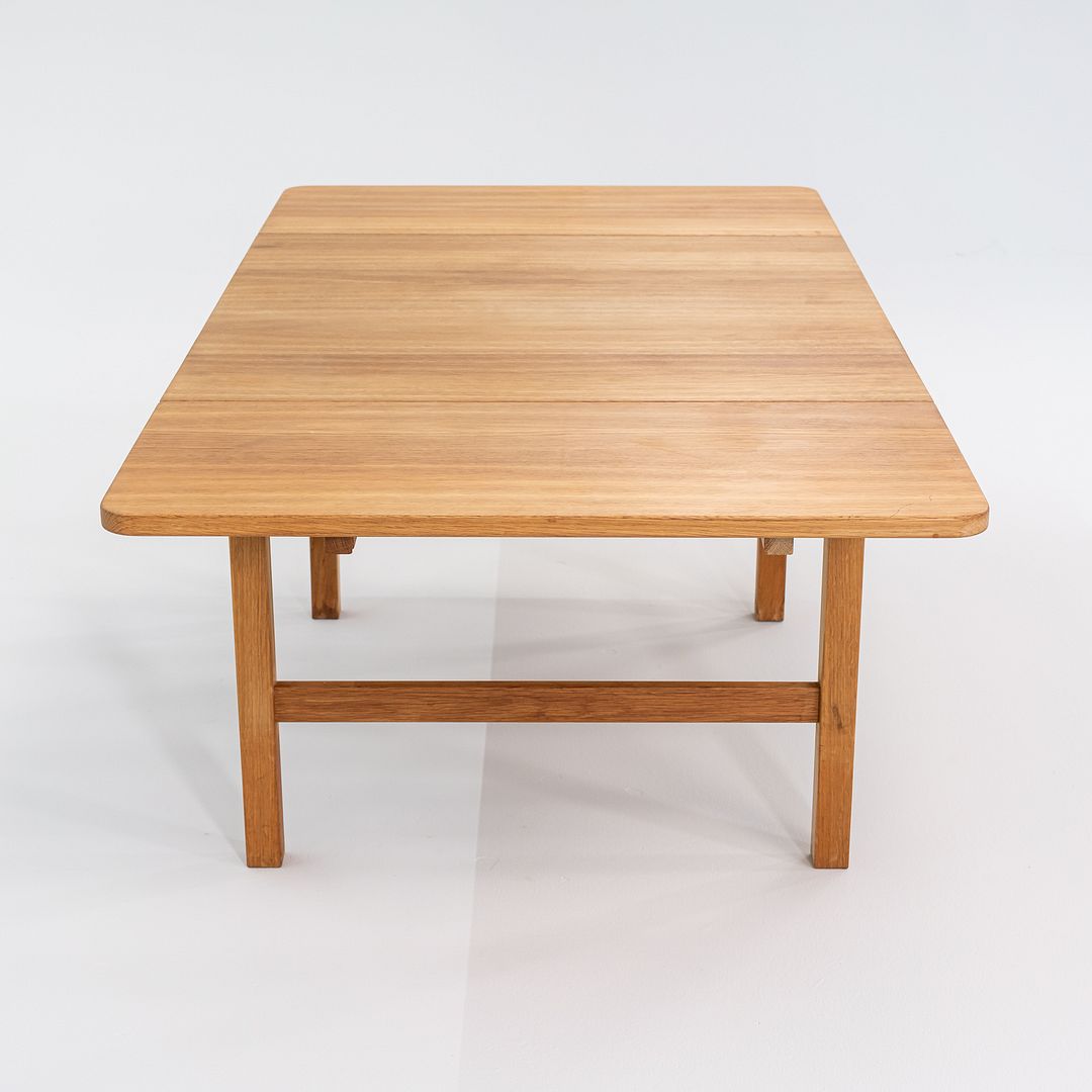 1960s Hans Wegner for PP Møbler Danish Drop Leaf Coffee Table Crafted in Oak