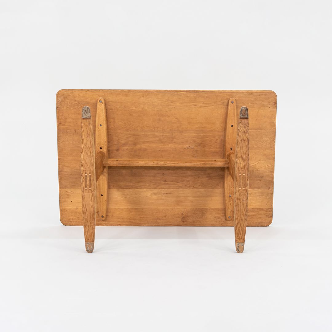 1970s Borge Mogensen Shaker Trestle Base Dining Table for Haarby C.M. Madsen Denmark