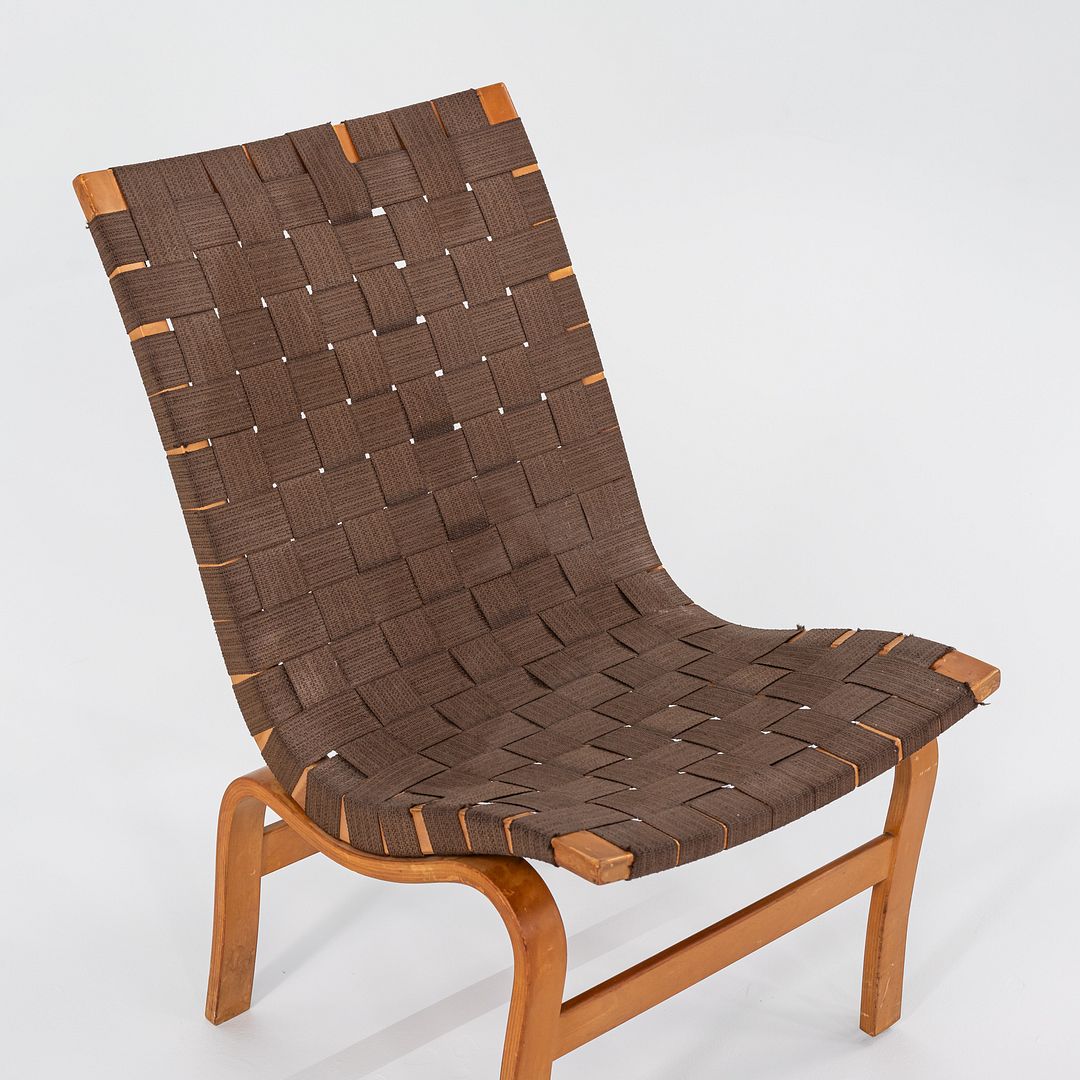 1960s Eva Lounge Chair, Model 41 by Bruno Mathsson for Firma Karl Mathsson Beech
