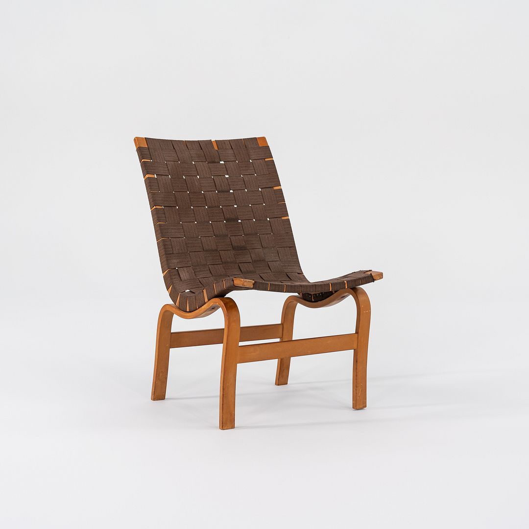 1960s Eva Lounge Chair, Model 41 by Bruno Mathsson for Firma Karl Mathsson Beech