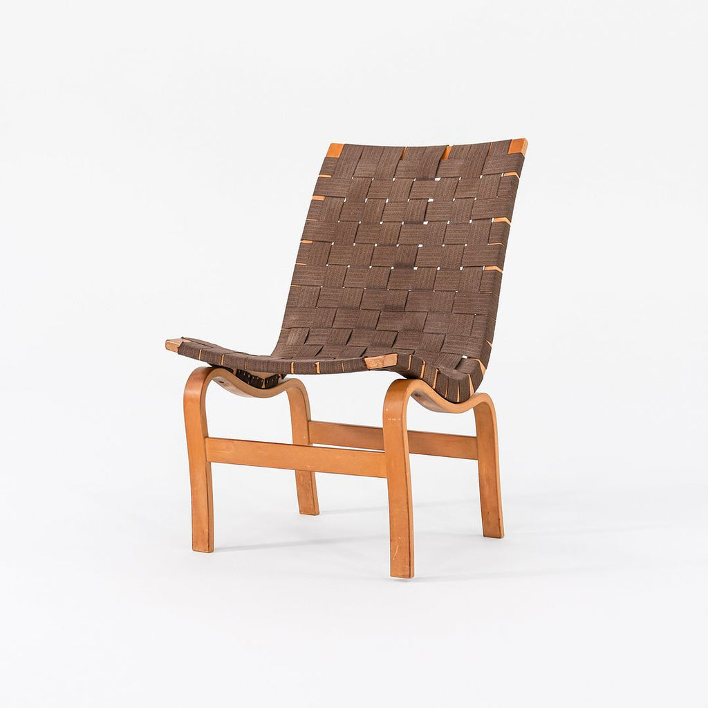 1960s Eva Lounge Chair, Model 41 by Bruno Mathsson for Firma Karl Mathsson Beech