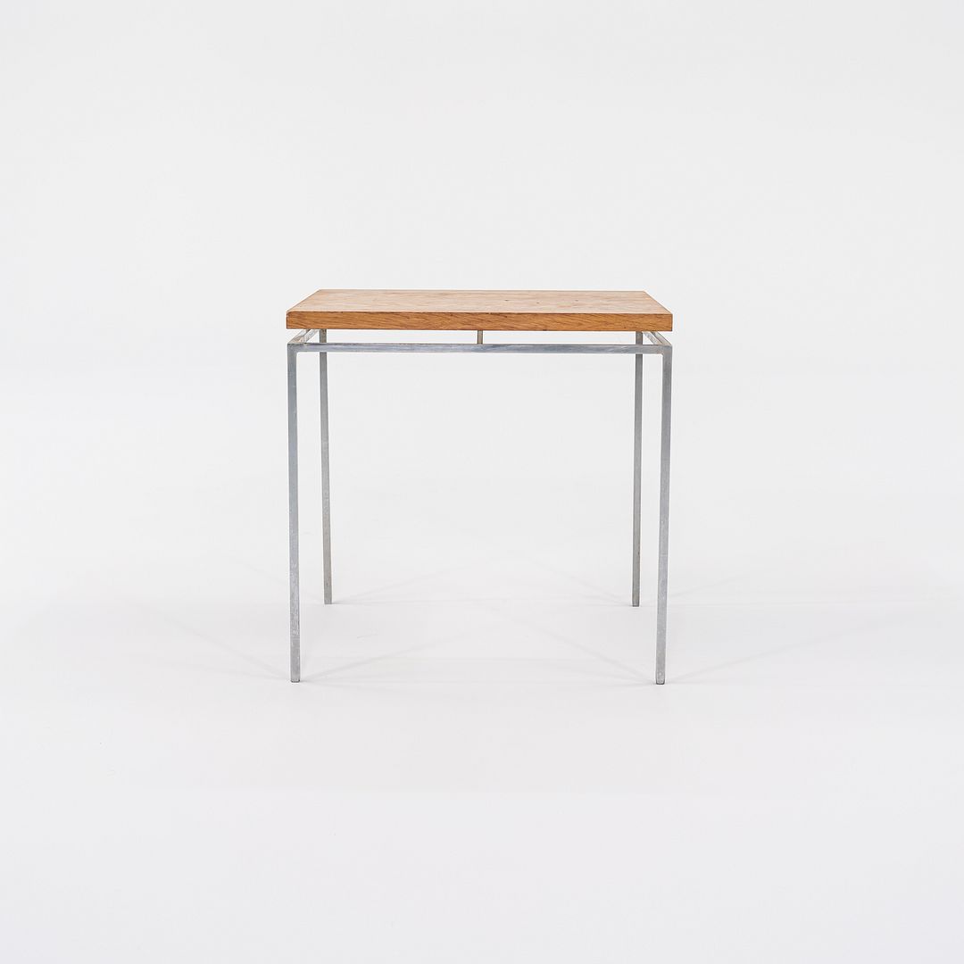 1960s Knud Joos for Jason Mobler Side Table in Oak with Chromed Steel Frame