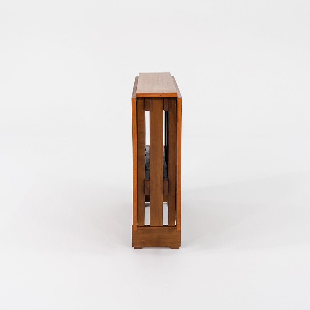 1970s Mission-Style Teak Drop-Leaf Dining Table with Gate Legs & Classic Design