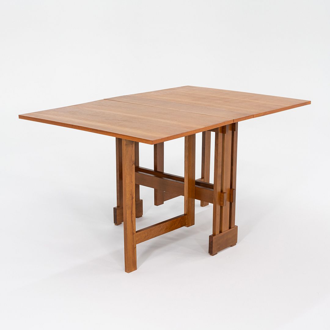 1970s Mission-Style Teak Drop-Leaf Dining Table with Gate Legs & Classic Design