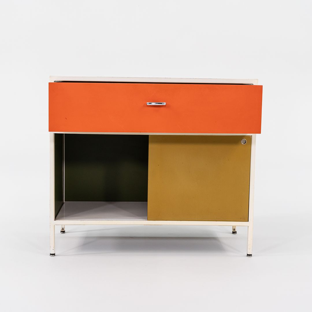 Steel Frame Cabinet Model 4033 by George Nelson for Herman Miller Steel, Masonite, Paint, Iron