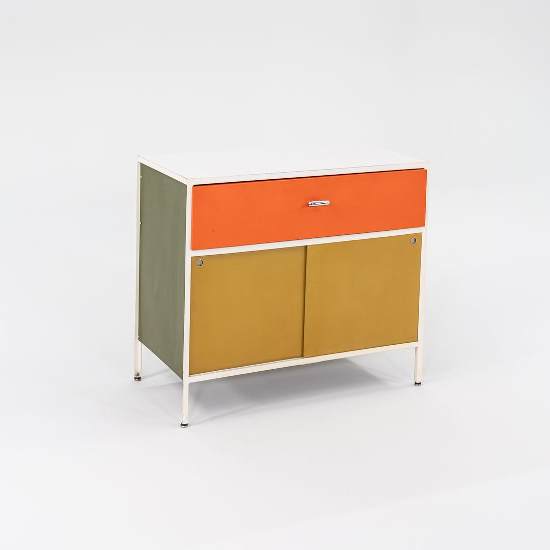 Steel Frame Cabinet Model 4033 by George Nelson for Herman Miller Steel, Masonite, Paint, Iron