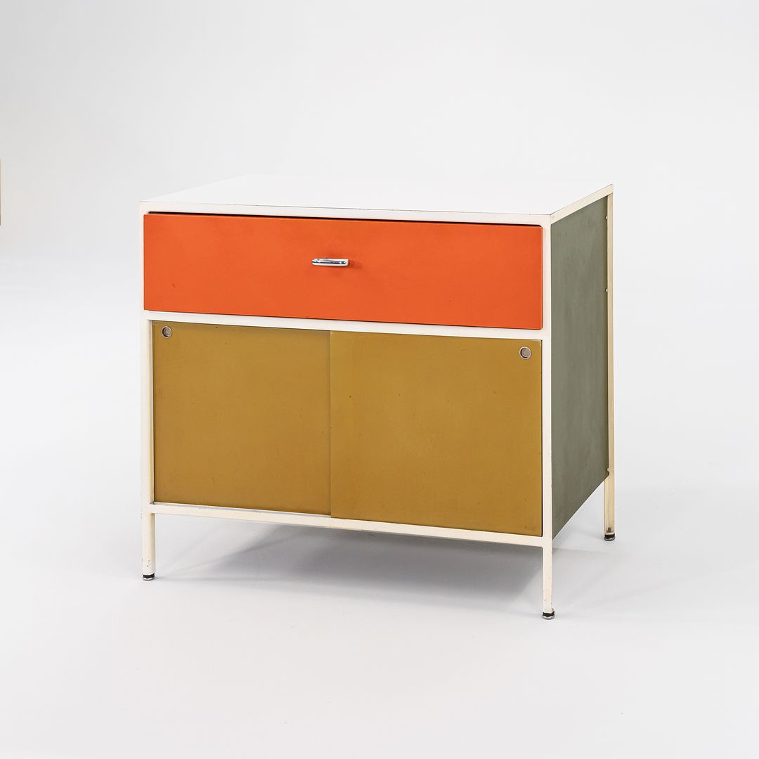 Steel Frame Cabinet Model 4033 by George Nelson for Herman Miller Steel, Masonite, Paint, Iron