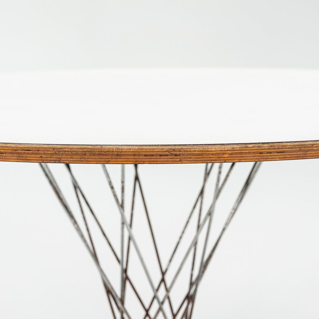 1950s Isamu Noguchi for Knoll Cyclone Dining Table with 48" White Laminate Top