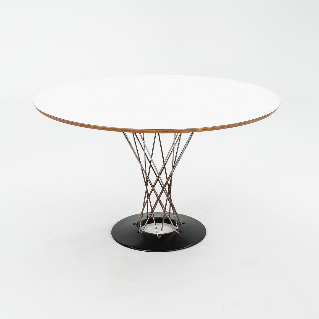 1950s Isamu Noguchi for Knoll Cyclone Dining Table with 48" White Laminate Top